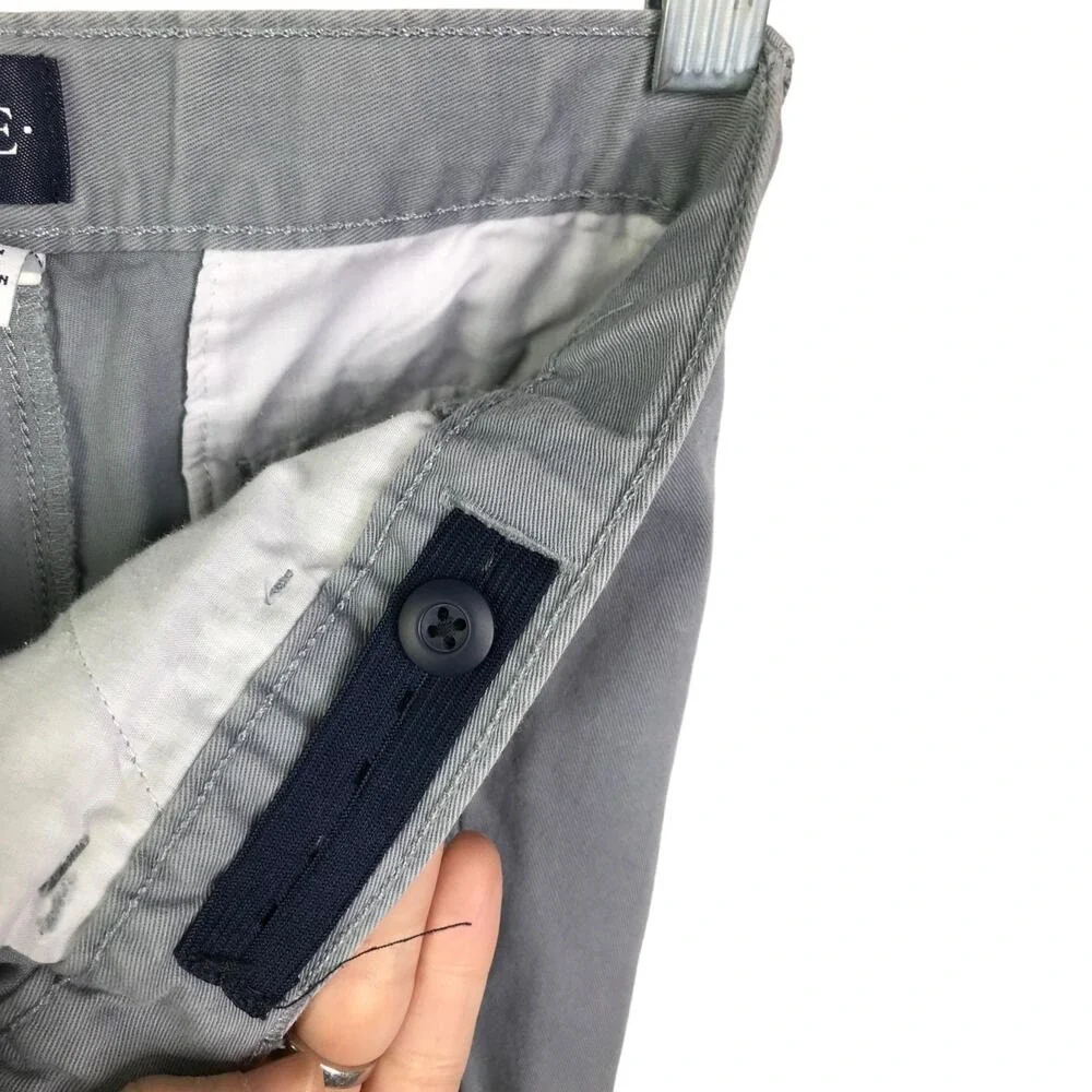 The Childrens Place‎ Boys 16 Gray Chino Pants Adjustable Waist Flat Front